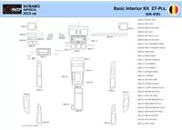 Subaru Impreza 2012 Intérieur WHZ Kit de garniture de tableau de bord 27 pièces - 1