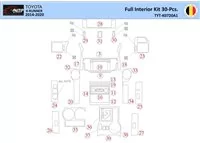 Toyota 4Runner 2014 Intérieur WHZ Kit de garniture de tableau de bord 30 pièces - 1