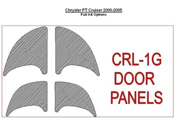 Chrysler PT Cruiser 2001-2005 Deurpanelen, 4-delige set Interieur BD Dash Trim Kit - 1