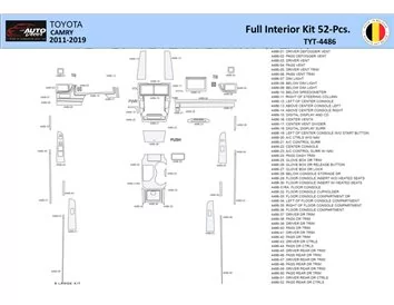Toyota Camry 2011-2019 Interieur WHZ Dashboard trim kit 52 Delig - 1
