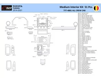 Toyota Tundra 2014-2021 Interieur WHZ Dashboard trim kit 51 Delig - 1