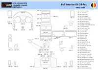 Volkswagen Touareg 2003-2007 Intérieur WHZ Kit d'habillage tableau de bord 39 Pièces - 1