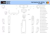 Volvo S40-V50 2004-2012 Intérieur WHZ Kit de garniture de tableau de bord 19 pièces - 1