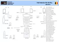 Nissan Murano 2011 Intérieur WHZ Kit garniture tableau de bord 33 Pièces - 1