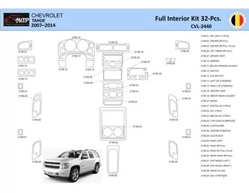 Chevrolet Tahoe 2007-2014 Interieur WHZ Dashboard sierset 32 delig - 1