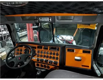 Kenworth W900 Camion - Année 2019-2022 Ensemble combiné de garnitures de tableau de bord de style intérieur - 1