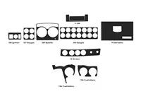 Camion Kenworth W900 - Année 2019-2022 Kit de garniture de tableau de bord complet de style intérieur - 1 Camion Kenworth W900 - Année 2019-2022 Kit de garniture de tableau de bord complet de style intérieur - 1