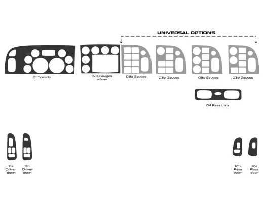Camion Peterbilt 365 - Année 2016-2021 Style intérieur de la cabine Beaucoup d'origine Kit de garniture de tableau de bord - 1 Camion Peterbilt 365 - Année 2016-2021 Style intérieur de la cabine Beaucoup d'origine Kit de garniture de tableau de bord - 1