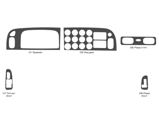 Camion Peterbilt 365 - Année 2022-2023 Style intérieur de la cabine Beaucoup d'origine Kit de garniture de tableau de bord - 1 Camion Peterbilt 365 - Année 2022-2023 Style intérieur de la cabine Beaucoup d'origine Kit de garniture de tableau de bord - 1