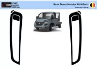 Fiat Ducato 2022 3D Doors Interior Dashboard Trim Kit Dash Trim Dekor 6-Parts - 1 - Interior Dash Trim Kit