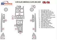 Chrysler Sebring Coupe 2003-2006 Full Set Interior BD Dash Trim Kit - 1 - Interior Dash Trim Kit