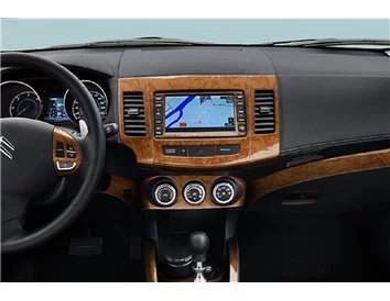 Citroen C-Crosser 2007–2013 3D Interior Dashboard Trim Kit Dash Trim Dekor 31-Parts - 1 - Interior Dash Trim Kit