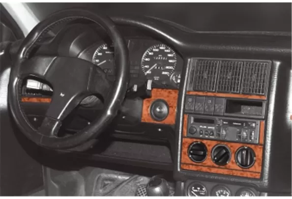 Audi 80 90 B4 10.86-01.95 Kit de garnitures intérieures de tableau de bord 3D Dash Trim Dekor 11-Parts - 1 Audi 80 90 B4 10.86-01.95 Kit de garnitures intérieures de tableau de bord 3D Dash Trim Dekor 11-Parts - 1