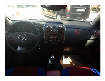 Dacia Dokker 01.2013 Kit de garniture de tableau de bord intérieur 3D Dash Trim Dekor 21-Parts - 1