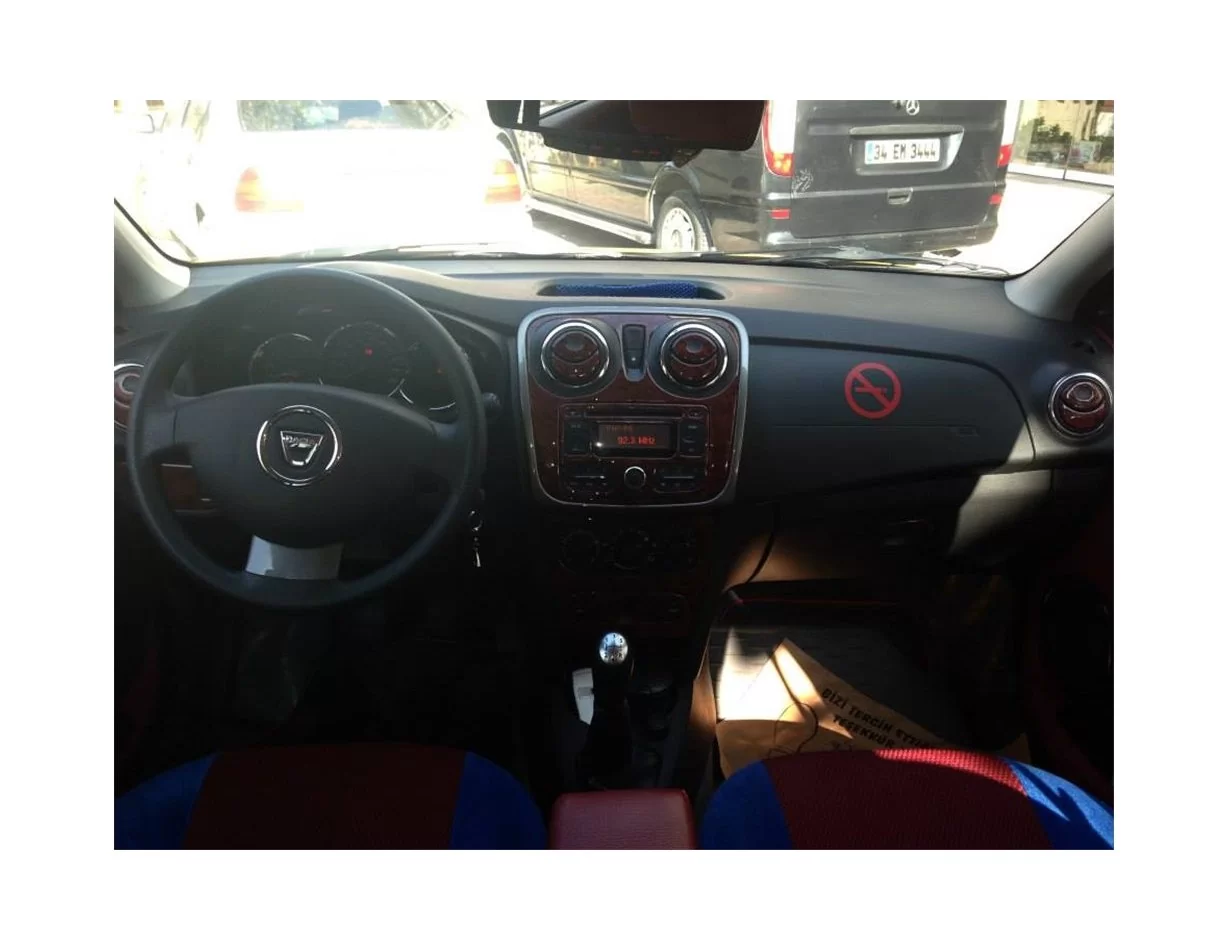 Dacia Dokker 01.2013 Kit de garniture de tableau de bord intérieur 3D Dash Trim Dekor 21-Parts - 1