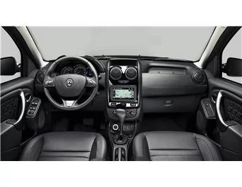 Dacia Duster 01.2013 3D Interior Dashboard Trim Kit Dash Trim Dekor 13-Parts - 1 - Interior Dash Trim Kit