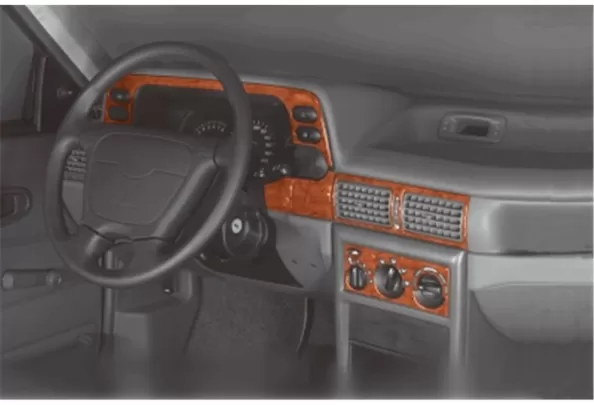 Daewoo Cielo-Nexia 02.95-05.97 Inleg dashboard Interieurset aansluitend en pasgemaakt op he 16 -Teile - 1 Daewoo Cielo-Nexia 02.95-05.97 Inleg dashboard Interieurset aansluitend en pasgemaakt op he 16 -Teile - 1