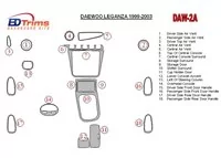Daewoo Leganza 1999-2003 Volledige set interieur BD dashboardafwerkingsset - 1 Daewoo Leganza 1999-2003 Volledige set interieur BD dashboardafwerkingsset - 1