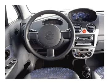 Daewoo Matiz 01.2005 Kit de garniture de tableau de bord intérieur 3D Dash Trim Dekor 13-Parts - 1